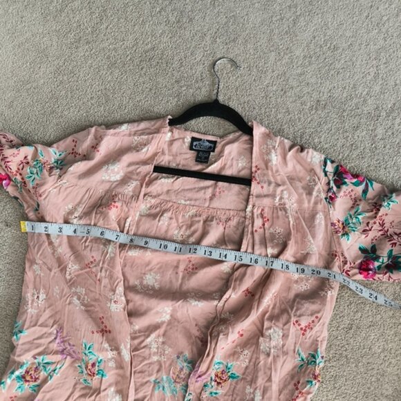 Angie Boho Hippie Gypsy Floral Japanese Coastal Fairy Festival Womens Kimono S - Picture 5 of 8